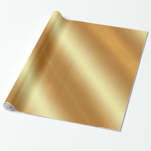 Elite Gold Look Elegant Modern Golden Glossy Gift Wrapping Paper