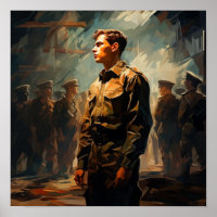 Elite Military Soldier Poster: Courage personified