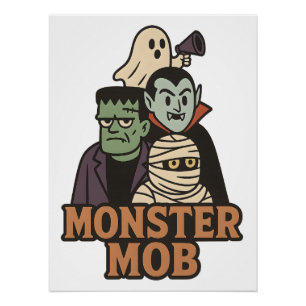 Elite Monster Squad 2025 Halloween Gang  Poster