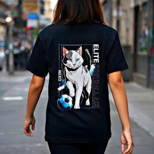 Elite Neko Football Ace: Awesome Cat Soccer Lovers Tri-Blend Shirt