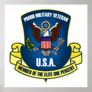 Elite One Percent (Blue) Poster