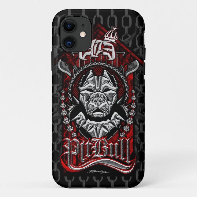 ELITE PITBULL BRAND LOGO Case-Mate iPhone CASE (Back)