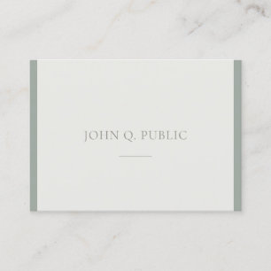 Elite Professional Simple Design Green Trendy Top Business Card
