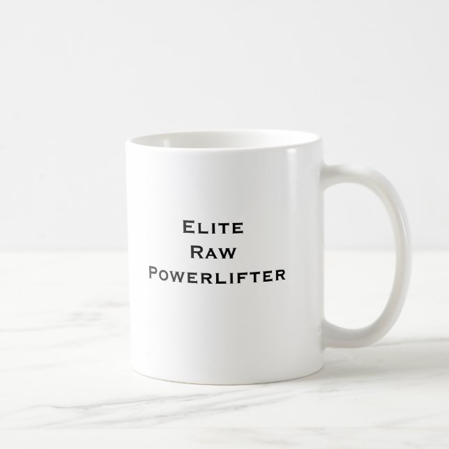 Elite Raw Powerlifter Coffee Mug (Right)