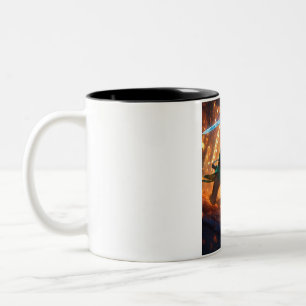 Elite Soldier Two-Tone Mug: Camo Design, 11oz Coffee Mug