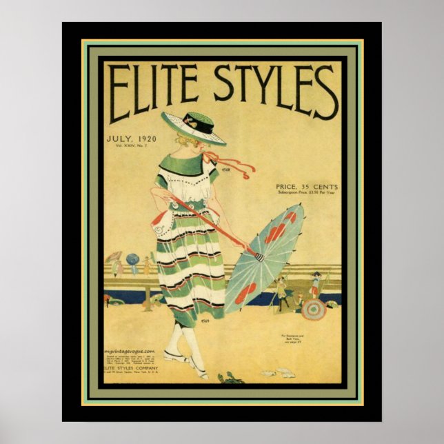 Elite Styles Art Deco 1920 Cover 16x20 Poster (Front)