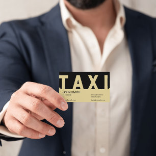 Elite Taxi Driver Business Card