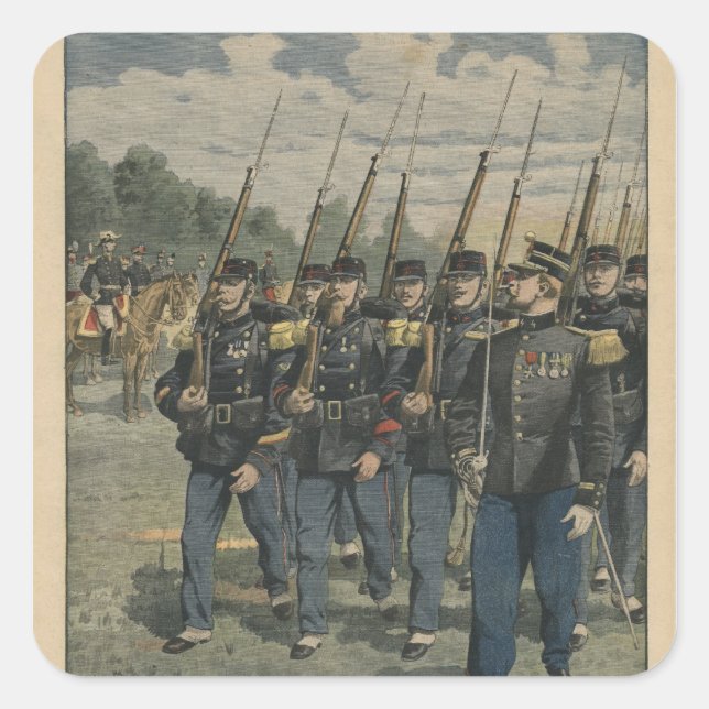 Elite troops of French army Square Sticker (Front)