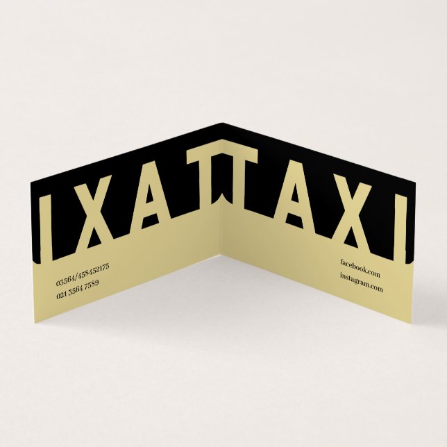 EliteTaxi Driver Business Card (Inside)