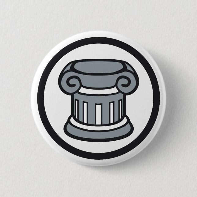 Elitism 6 Cm Round Badge (Front)