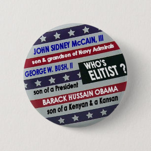Elitist Stars & Stripes Button