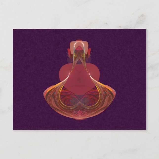 Elixir of Love Potion Bottle Fractal Postcard (Front)