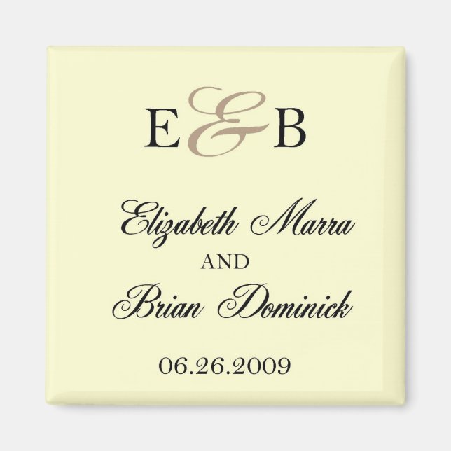 elizabeth and brian ivory magnet (Front)