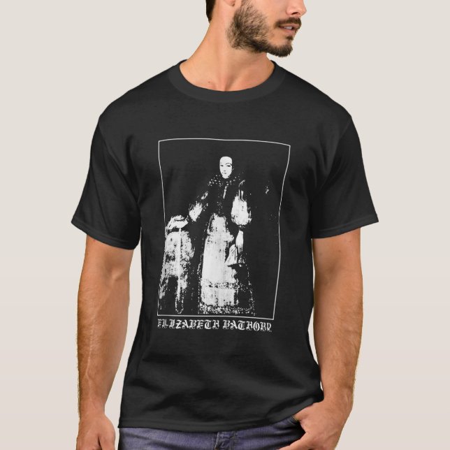 Elizabeth Bathory Countess Vampire Goth Graphic Ar T-Shirt (Front)