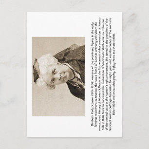 Elizabeth Cady Stanton - Feminist Postcard