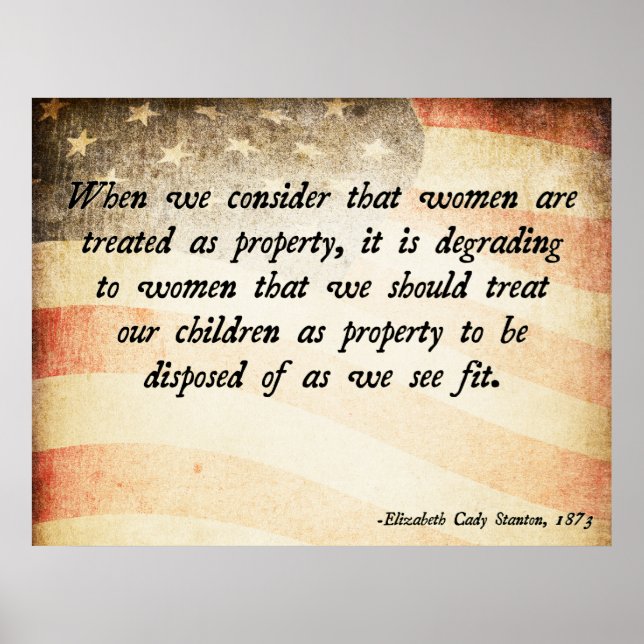 Elizabeth Cady Stanton Poster (Front)