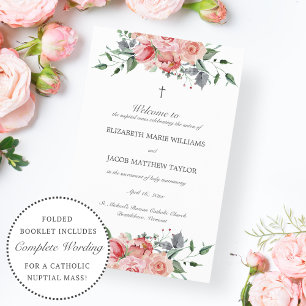 Elizabeth Catholic Mass Wedding Ceremony Program