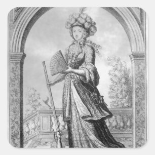 Elizabeth Charlotte of the Palatinate Square Sticker