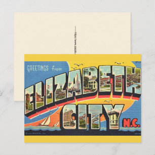 Elizabeth City NC Postcard