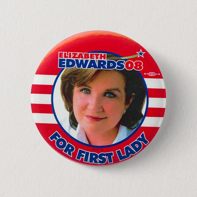 Elizabeth Edwards - Button (Front)