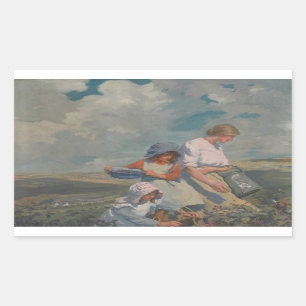 Elizabeth Forbes - Blackberry Gathering Rectangular Sticker