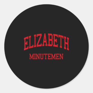 Elizabeth High School Hs Elizabeth Nj Retro  Classic Round Sticker