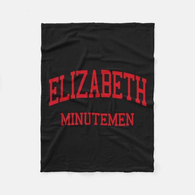 Elizabeth High School Hs Elizabeth Nj Retro  Fleece Blanket (Front)