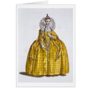 Elizabeth I (1530-1603) (coloured engraving)