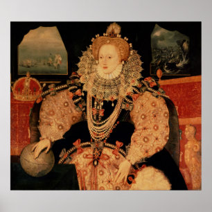 Elizabeth I, Armada portrait, c.1588 Poster