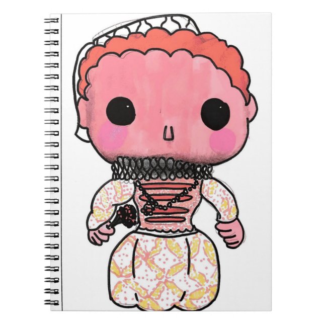 Elizabeth I History Notebook - Funko Pop Style (Front)