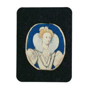 Elizabeth I, miniature portrait, (unfinished) Magnet