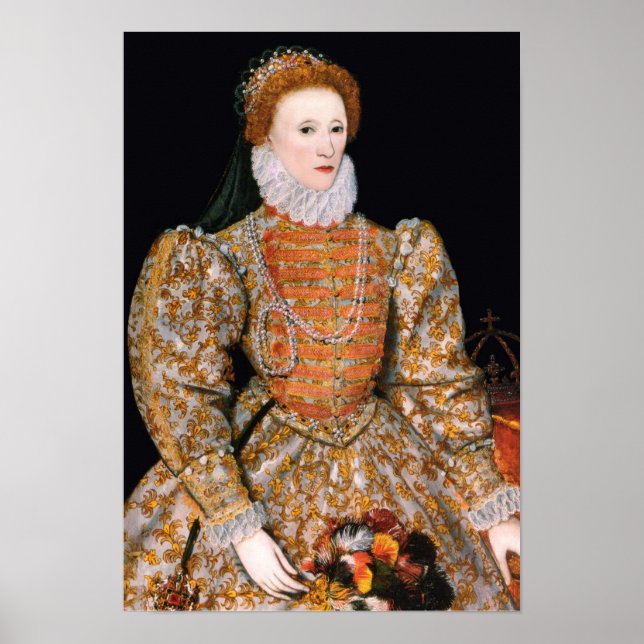 Elizabeth I of England (The “Darnley Portrait”) Poster (Front)