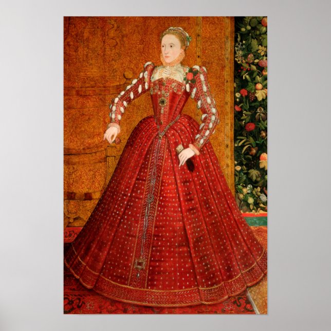 Elizabeth I of England (The “Hampden Portrait”) Poster (Front)
