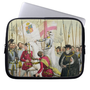 Elizabeth I, plate 12 from 'The History of the Nat Laptop Sleeve