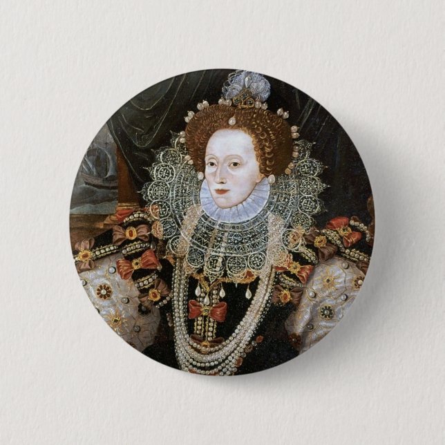 Elizabeth I Portrait 6 Cm Round Badge (Front)