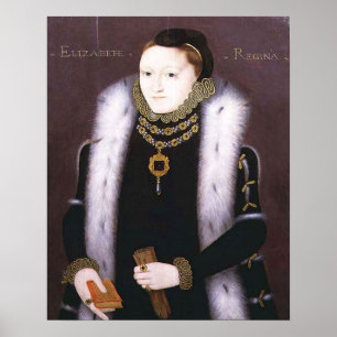 ELIZABETH I, QUEEN OF ENGLAND  (CLOPTON PORTRAIT) POSTER