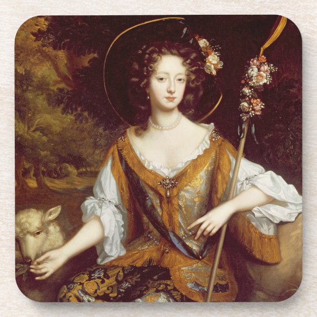 Elizabeth Jones, Countess of Kildare, c.1684 (oil Coaster (Front)
