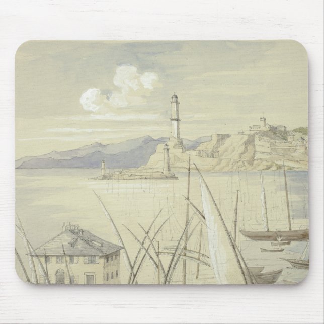 Elizabeth Murray - Genoa from the Croce di Malta Mouse Pad (Front)