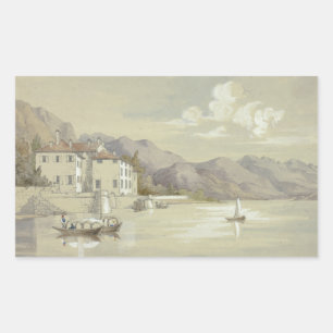 Elizabeth Murray - Majolica, Lake Como Rectangular Sticker