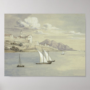 Elizabeth Murray - Portofino from the Sea, Genoa Poster