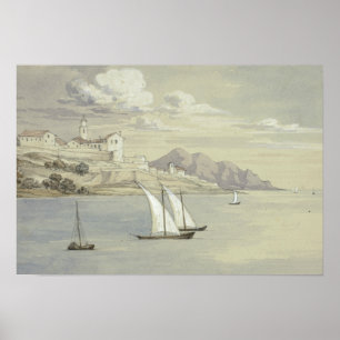Elizabeth Murray - Portofino from the Sea, Genoa Poster