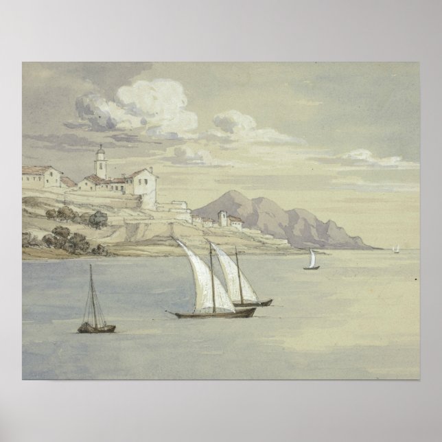 Elizabeth Murray - Portofino from the Sea, Genoa Poster (Front)