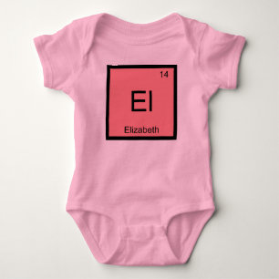 Elizabeth Name Chemistry Element Periodic Table Baby Bodysuit
