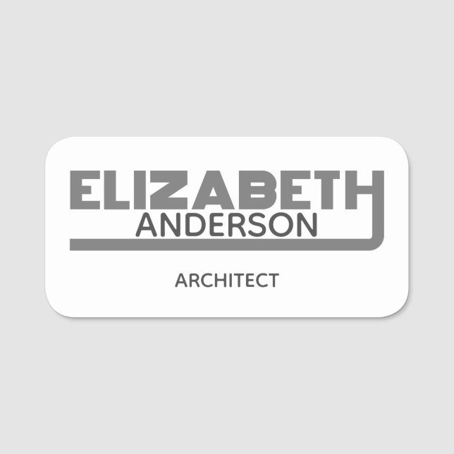 Elizabeth Name Tag (Front)