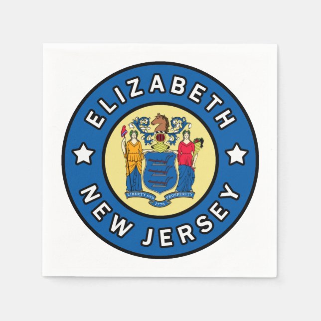 Elizabeth New Jersey Napkin (Front)