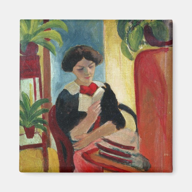 Elizabeth Reading Magnet (Front)