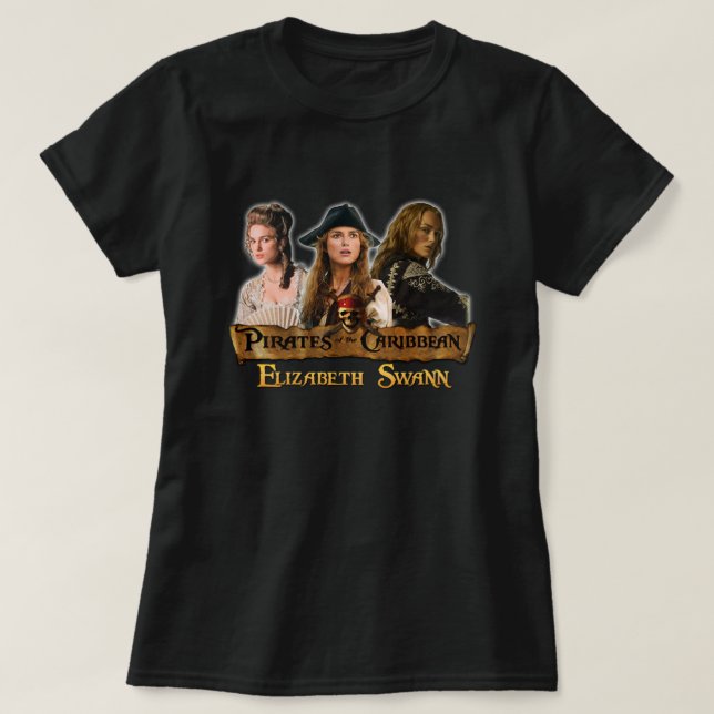 Elizabeth Swann Pirates of the caribbean tribute   T-Shirt (Design Front)