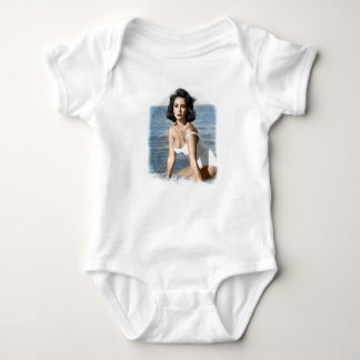Elizabeth Taylor Beach   Baby Bodysuit
