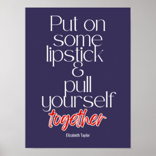 Elizabeth Taylor Inspirational Motivational Quotes Poster
