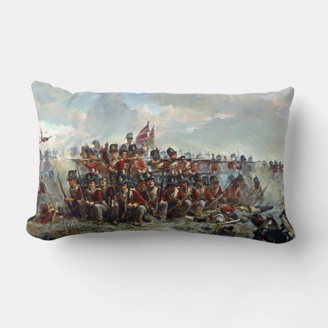Elizabeth Thompson The 28th Regiment at Quatre Lumbar Cushion (Front)